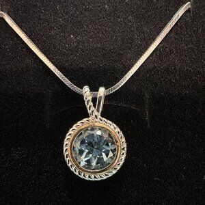 22" Necklace Sterling Silver 925 with Pendant